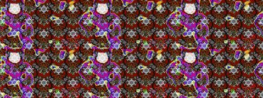 Süslü kumaş deseni. Raster deseni. Çiçekli çiçek deseni, suluboya..