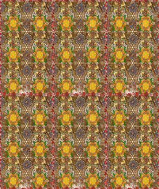 Anti-stres için soyut örnek sayfası. Kahverengi ve bej renklerde. Raster illüstrasyonu.