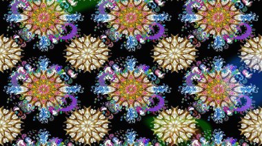 Eskiz Vintage Çiçek Deseni. Raster Kalça dokusu deseni.