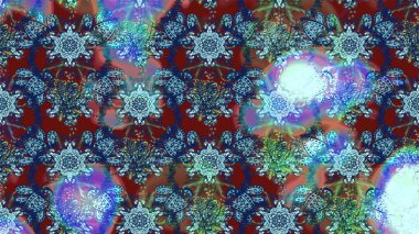 Düz Çiçek Elementleri Tasarımı. Raster. Renkli Bahar Teması çizim şablonu.