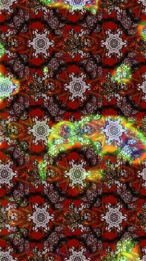 Küçük çiçekteki sevimli çiçek deseni. Kahverengi, siyah ve kırmızı renkte çiçekler.