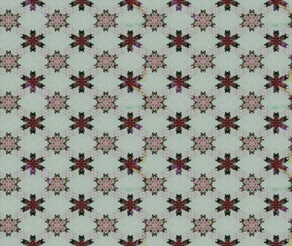 Sevimli çiçek raster deseni. Düz Çiçek Elementleri Tasarımı. Gri renkli çiçekler. Renkli Bahar Teması çizim şablonu.