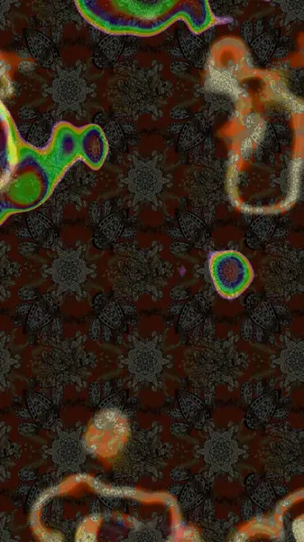 Raster çiçek desenli çiçek deseni, yapraklar, dekoratif elementler, sıçrama, lekeler, el çizimi kontur çizgileri ve Doodle çizim stili, grafik raster çizim çizimi.