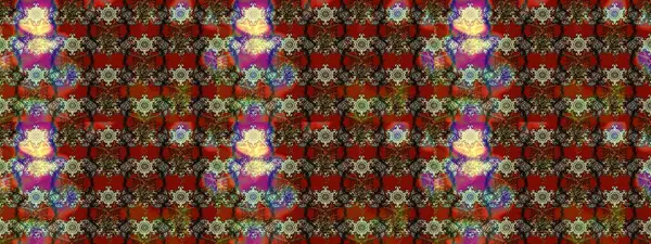 Raster illüstrasyonu. Çiçekler kahverengi, kırmızı ve gri renklerde. Çizim çiçek deseni duvar kağıdı için kullanılabilir.