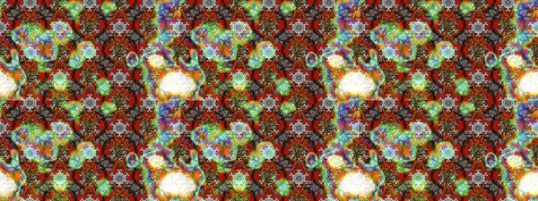 Raster illüstrasyonu. Gri, kahverengi ve yeşil renkli çiçekler. Asya tekstil tarzında. Çiçek desenli çizim. Raster illüstrasyonu.