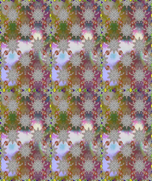 Gri ve kahverengi renkli çiçekler. Küçük çiçekte sevimli çiçek deseni var..