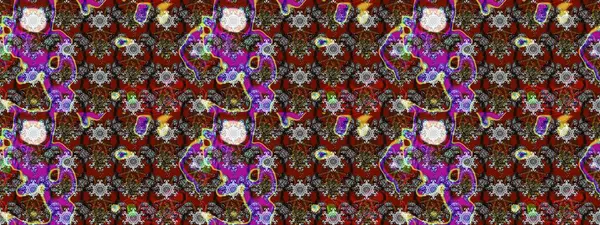 Süslü kumaş deseni. Raster deseni. Çiçekli çiçek deseni, suluboya..