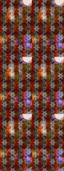 Raster illüstrasyonu. Eskiz geçmişi. Eski usul. Miles Fleur, süslü püslü bir süs. Tomurcukları papatya çiçekleri olan sevimli bir çiçek deseni. Kumaş, tekstil ve duvar kağıdı baskısı için..