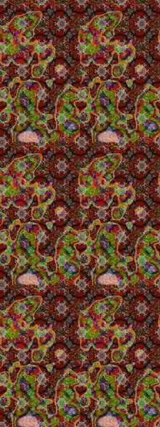 Halk tarzı. Moda baskıları için zarif bir şablon. Modern çiçek arkaplanı. Parlak renkli çiçekleri ve kahverengi, kırmızı ve yeşil renkli yaprakları olan harika bir çiçek deseni..