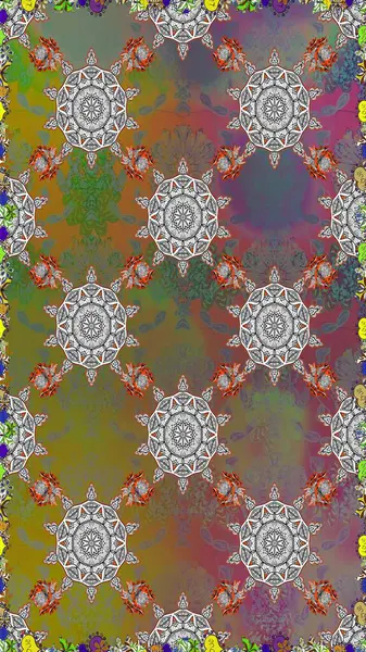 Kahverengi ve gri renkli çiçekler. Yumuşak, bahar çiçekli arka plan. Raster çiçek desenli ve çiçekli..