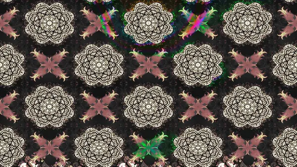 Etnik Mandala süsü. Raster Henna dövme stili. Kızılderili desenli desenli desenli şal deseni. Tekstil, tebrik kartı, boyama kitabı, telefon kılıfı baskısı için kullanılabilir.