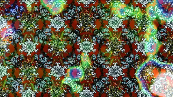 Raster Güzel kumaş deseni. Raster suluboya çiçek deseni, narin çiçekler, yeşil, kahverengi ve gri çiçekler, tebrik kartı şablonu..