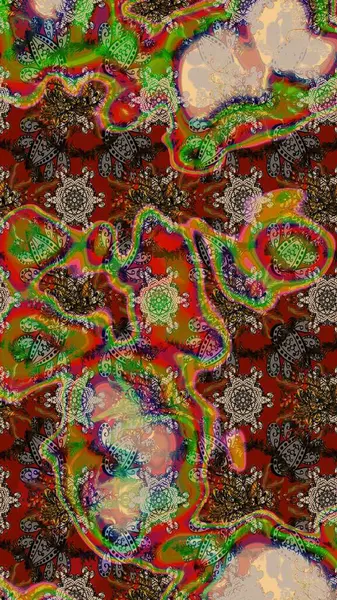 Kahverengi, kırmızı ve bej renkli çiçekler. Düz Çiçek Elementleri Tasarımı. Renkli Yaz Temalı eskiz kalıbı. Raster illüstrasyonunda çiçek deseni çizimi.