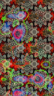 Raster illüstrasyonundaki çiçek desenli çizim. Suluboya tarzında gri renkte çiçekler.