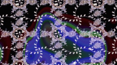 Küçük çiçekte güzel bir desen. Küçük renkli çiçekler. Robot resim. Moda baskıları için zarif bir şablon. Motley illüstrasyonu. Çiçekli yaz çiçekleri.