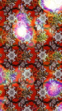 Çiçekli bahar çiçekleri. Robot resim. Küçük çiçekte güzel bir desen. Moda baskıları için zarif bir şablon. Motley illüstrasyonu. Küçük renkli çiçekler..