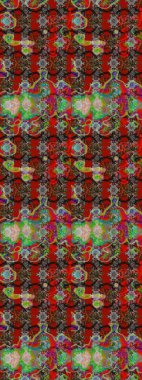 Raster Henna dövme stili. Etnik Mandala süsü. Kızılderili desenli desenli desenli şal deseni. Tekstil, tebrik kartı, boyama kitabı, telefon kılıfı baskısı için kullanılabilir.