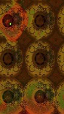 Vadinin çiçekleri kahverengi renklerde. Raster çiçek desenleri çiziyor..