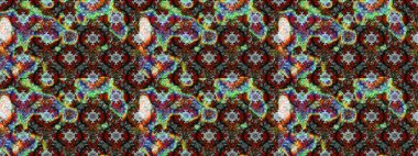 Kahverengi, gri ve yeşil çiçekli eskiz deseni, suluboya çiçek deseni, sevimli çiçek, duvar kağıdı, kart veya kumaş için fayanslı. Raster - stok.