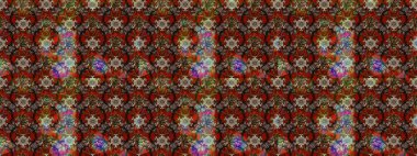 Düz Çiçek Elementleri Tasarımı. Raster illüstrasyonu. Kahverengi, kırmızı ve bej renkli çiçek buketi suluboya. Renkli Bahar Teması çizim şablonu.