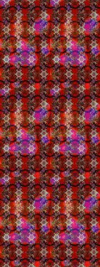 Soyut etnik raster çizim kalıbı. Kabile sanatı boho baskısı, klasik çiçek arkaplanı. Arkaplan dokusu, duvar kağıdı, çiçek teması kahverengi, kırmızı ve pembe renkler.