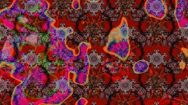 Renkli kahverengi, kırmızı ve siyah çizim kalıpları. Kahverengi, kırmızı ve siyah renkte çiçekler. Doodle tarzı. Tekstil ve kapak tasarımı için mükemmel. Elle çizilmiş sonbahar çiçeği deseni..