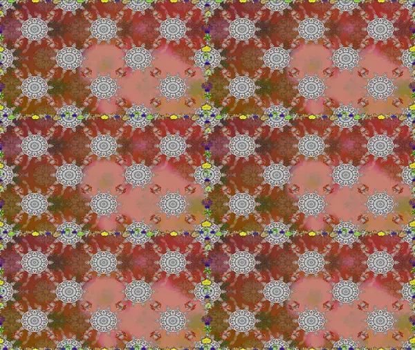 Düz çiçek öğeleri tasarım. Bahar Tema Dikişsiz desen arka plan rengi. Güzel kumaş deseni. Raster çizimde sorunsuz çiçek desenli.