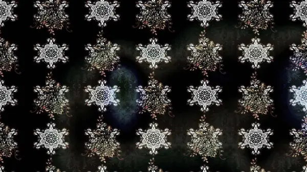 Çizim çiçek deseni duvar kâğıdı olarak kullanılabilir. Raster illüstrasyonu. Siyah renkte çiçekler.