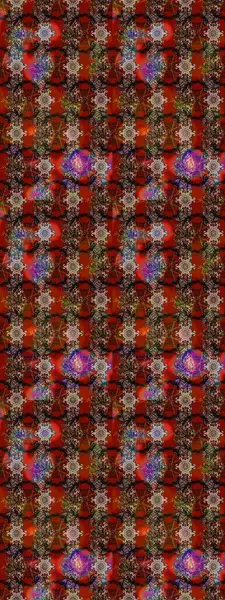 Düz Çiçek Elementleri Tasarımı. Sevimli çiçek raster deseni. Kahverengi, kırmızı ve siyah renkte çiçekler. Renkli Bahar Teması çizim şablonu.