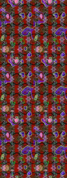 Raster suluboya çiçek deseni, narin çiçekler, kırmızı, kahverengi ve yeşil çiçekler, tebrik kartı şablonu. Güzel kumaş deseni.