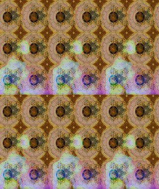 Kahverengi el çizimi. Karalama çiçekleri çizim kalıbı. Sanat, çiçeklere ilham verir ve arka plan bırakır. Raster deseni.