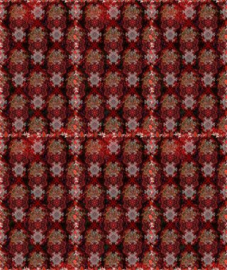 Seamless pattern. Organic motif background. Raster illustration. Ultrafashionable fabric pattern.