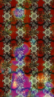 Egzotik çiçekler, kahverengi, kırmızı ve gri renkler üzerine botanik, parlak klasik doğa. Klasik tropikal doğal elementlerin suluboya seti. Raster illüstrasyonu.