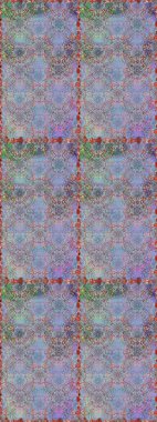 Şirin çiçek elementleri. Raster illüstrasyonu. Kusursuz desenli, modaya uygun kumaş deseni. Düz Çiçek Elementleri Tasarımı. Renkli Bahar Teması Kusursuz Arkaplan.