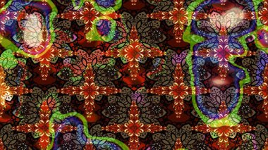 Raster Moda kumaş deseni. Çizgi çizimi kalıbı. Şirin çiçekler..