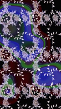 Bahar çiçekleriyle güzel bir çiçek deseni çizmişsin. Güzel kumaş deseni. Raster illüstrasyonu.