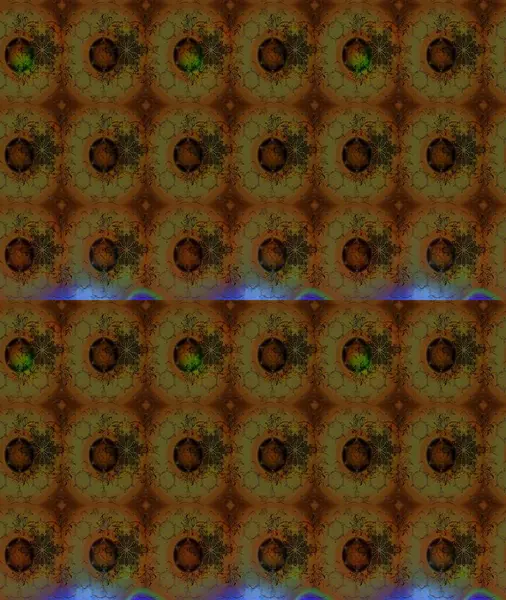 Çiçekli güzel suluboya desen. Raster illüstrasyonu. Kahverengi renklerde.