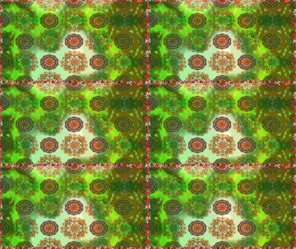 Süslü, dikişsiz, soyut çiçeklerle süslenmiş. Şekillendirilmiş çiçeklerle kusursuz desen. Çiçek deseni duvar kağıdı, şablon dolguları ve web sayfası arkaplanı için kullanılabilir.