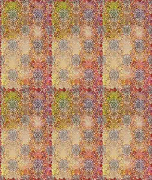 Sevimli çiçek raster deseni. Bej ve kahverengi renkli çiçekler. Renkli Bahar Temalı Kusursuz Arkaplan. Düz Çiçek Elementleri Tasarımı.