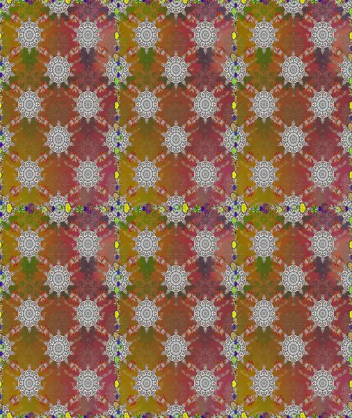 Raster güzel kumaş deseni. Soyut zerafet çiçek arka plan ile seamless modeli.