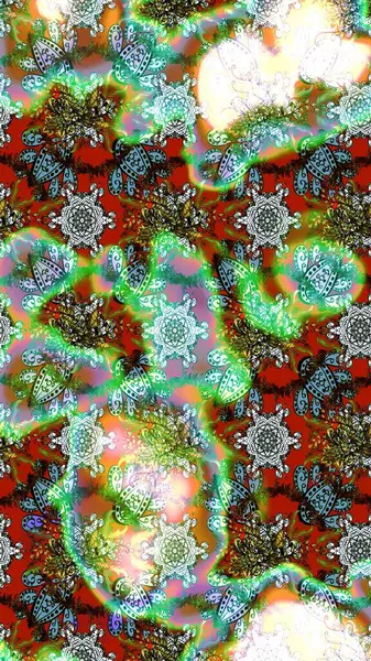 Raster illüstrasyonu. Eski usul küçük çiçekli şirin bir eskiz deseni. Moda arka planında parlak buketler. Kumaş, duvar kâğıdı ve kağıda yazdırmak için gelişen arkaplan.