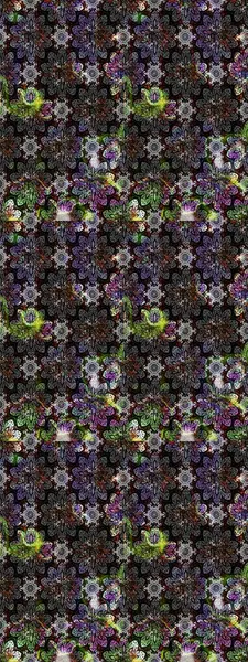 Siyah renkte zarif çiçek buketi suluboya. Raster illüstrasyonu. Renkli Bahar Teması eskiz kalıbı. Düz Çiçek Elementleri Tasarımı.