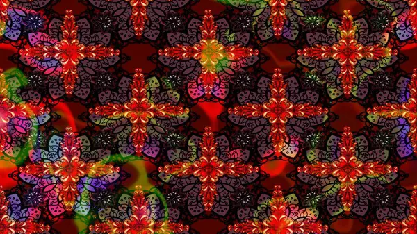 Kahverengi renkli çiçekler. Renkli Yaz Temalı eskiz kalıbı. Raster illüstrasyonundaki çiçek desenli çizim. Düz Çiçek Elementleri Tasarımı.