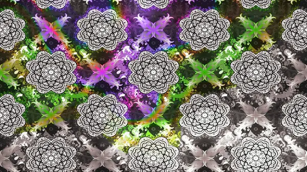 Tatil havası. Bahar mevsimi. Raster güzel bir çiçek deseni çizmiş. Nazik romantik baskı.