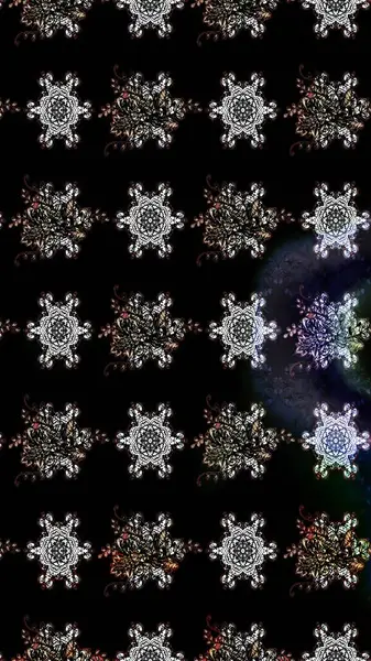 Çiçekli karalama şeklinde Raster çiçek deseni. Raster illüstrasyonu. Nazikçe, bahar çiçekleri siyah renklerde.