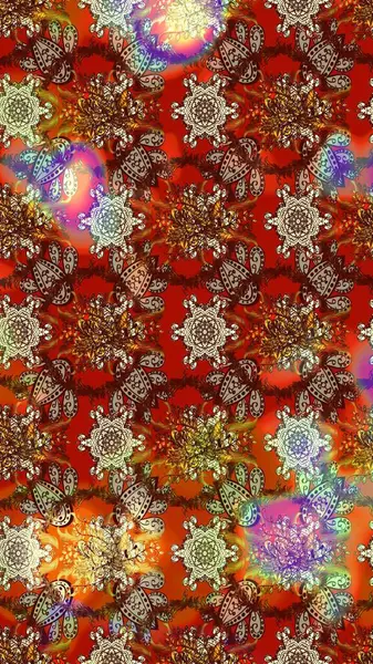 Tony 'nin kumaş kalıbını çiz. Modaya uygun kumaş deseni. Raster illüstrasyonu. Küçük çiçekte sevimli çiçek deseni var..