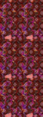 Raster stili kumaş deseni. Çiçekler suluboya çizim deseni.