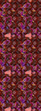 Raster stili kumaş deseni. Çiçekler suluboya çizim deseni.