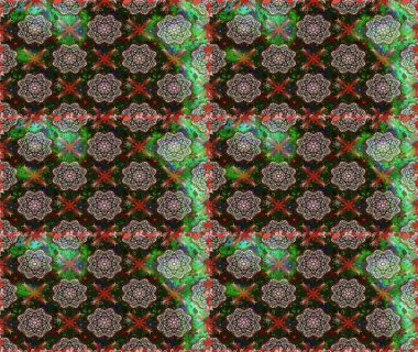 Gri ve yeşil renkli çiçekler. Düz Çiçek Elementleri Tasarımı. Renkli Bahar Temalı Kusursuz Arkaplan. Çiçeksiz desenli arka plan, yaz çiçekleri..