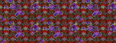 Çiçekli el çizimi çizimi deseni. Modern gelişim kırmızı, kahverengi ve gri raster arka plan duvar kâğıdı illüstrasyonlu klasik çizgi çizgisi, desenli desenli çiçekler, çiçekli süsler.